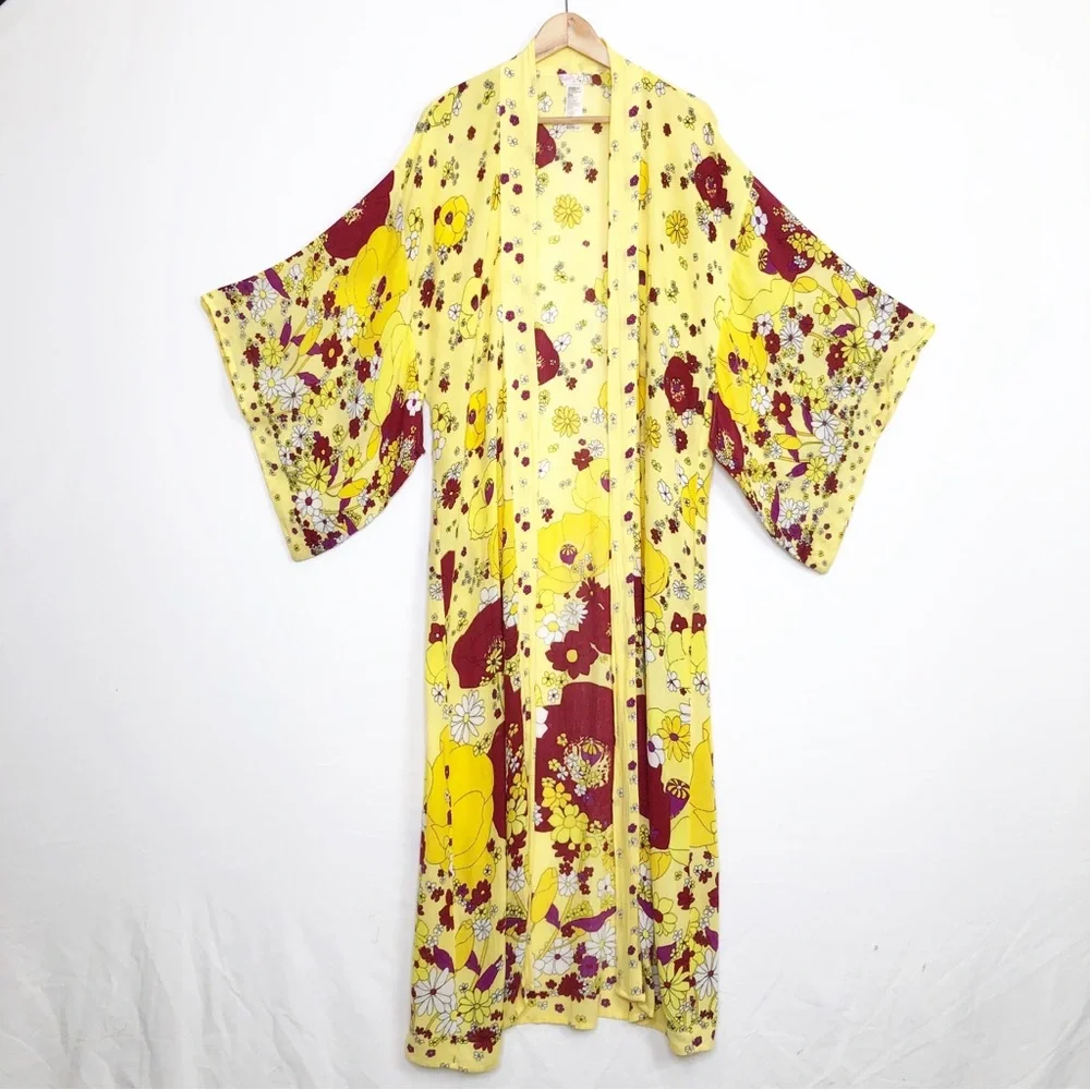 Free People intimately Free People hidden Hill maxi floral kimono - Picture 10 of 11